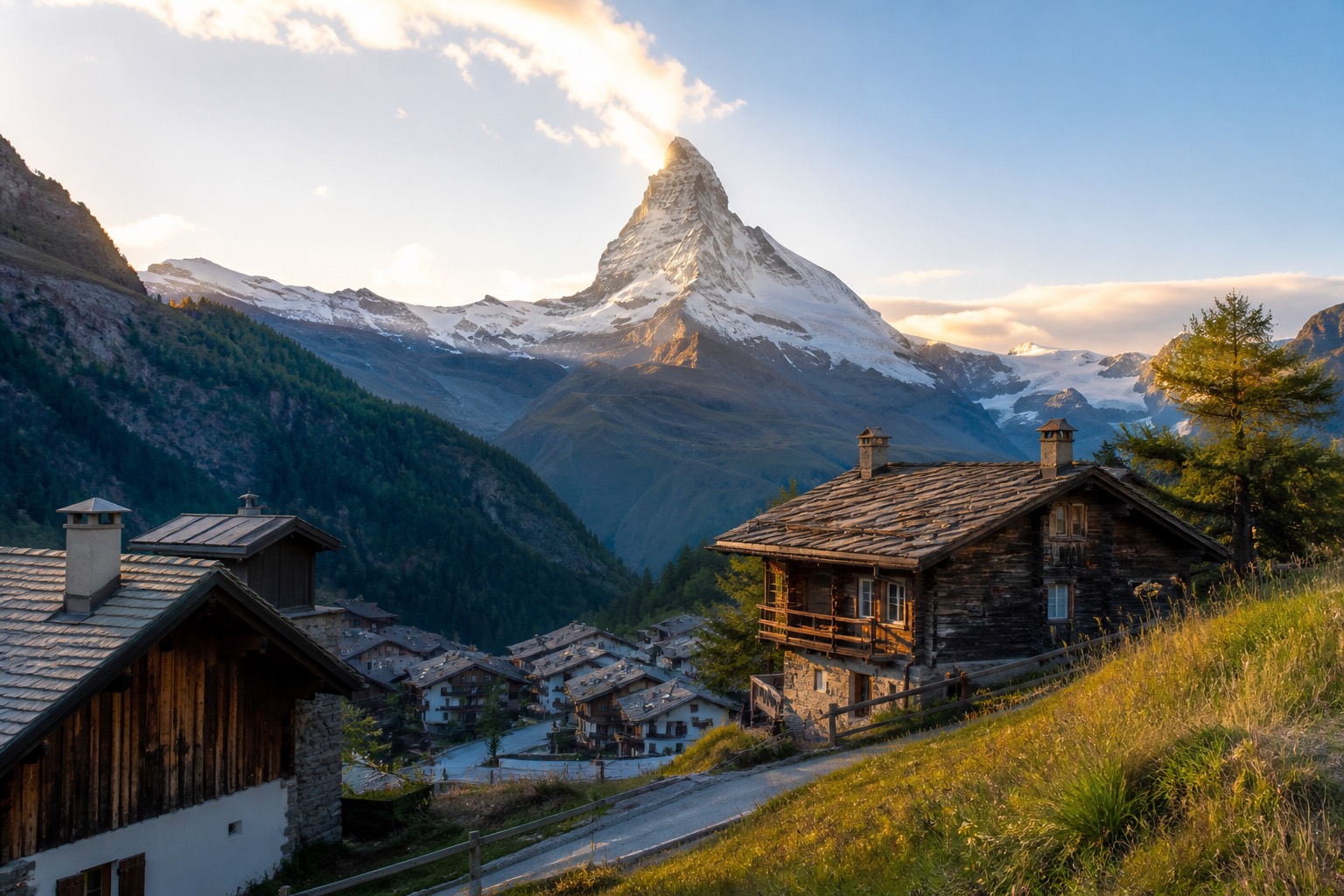 Ruhige Schweizer Landschaft – Überblick statt mehrere Raten